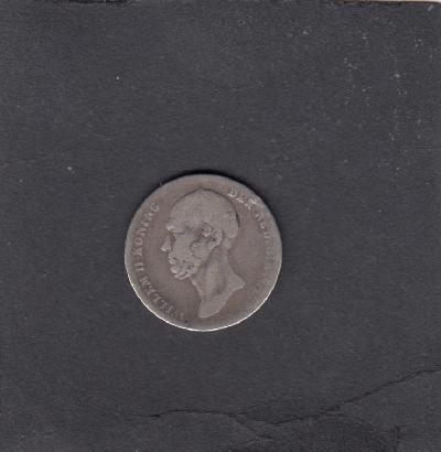 Beschrijving: 1/2 Gulden WILLEM II 